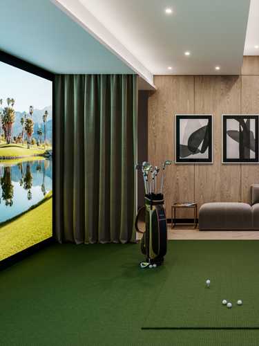 Indoor golf simulator